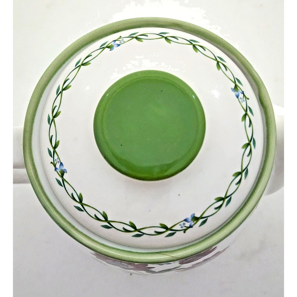 Teapot-Studio Nova-Garden Bloom-White-Green-Flowers-Butterflies-Bees-5 Cups - Picture 13 of 16